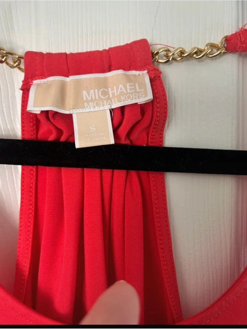 Michael Kors sleek red